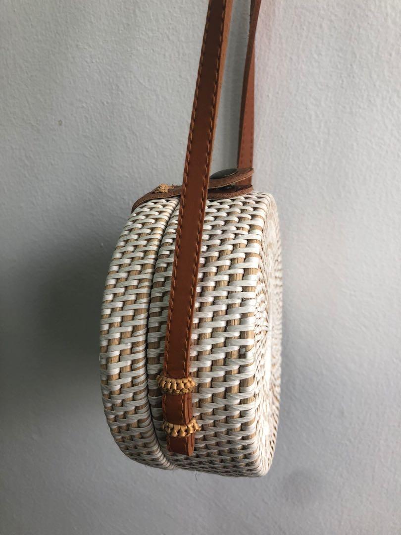 Rattan crossbody bag, Women's Fashion, Bags & Wallets, Crossbody Bags