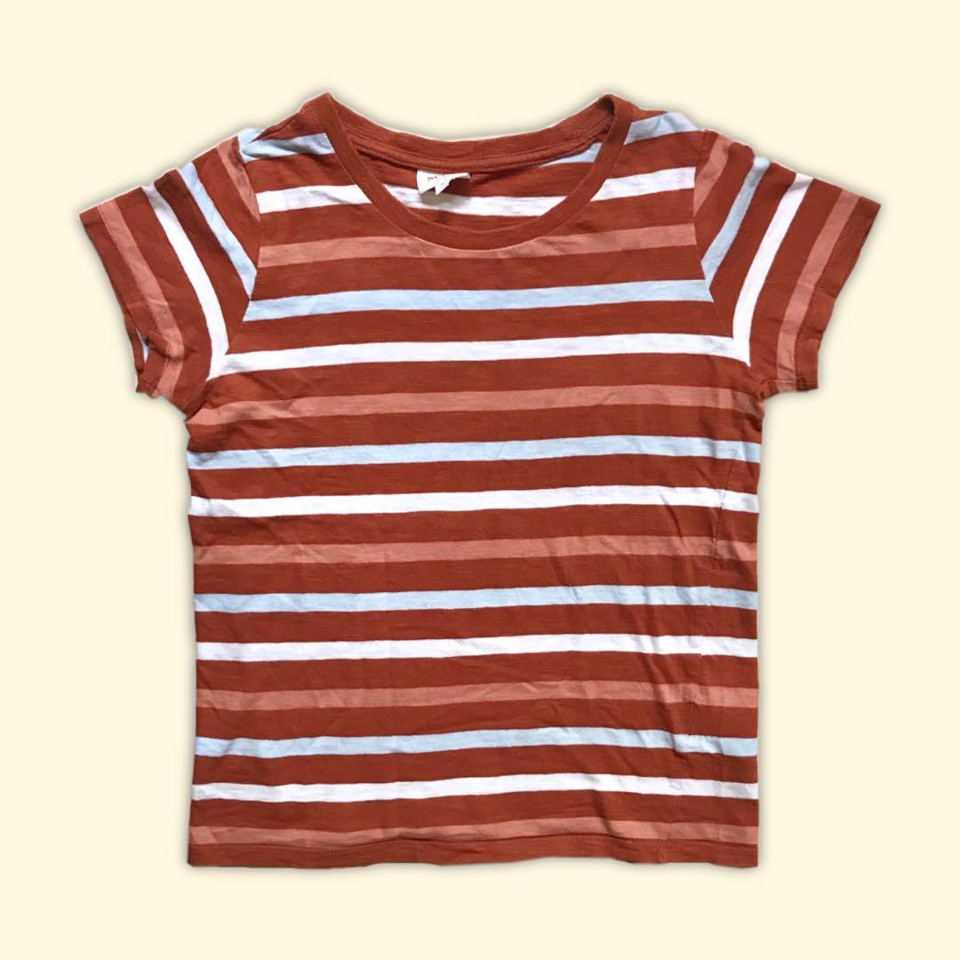 Retro Striped Tee, Women's Fashion 