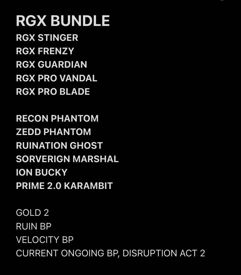 RGX BUNDLE VALORANT ACCOUNT, Video Gaming, Gaming Accessories, Game ...