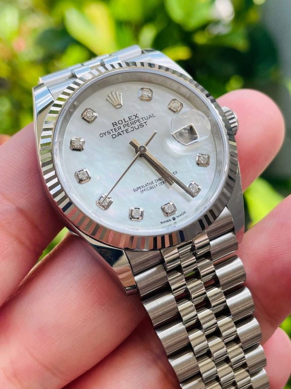 Rolex Datejust 126334 Mother of Pearl with Diamond Luxury