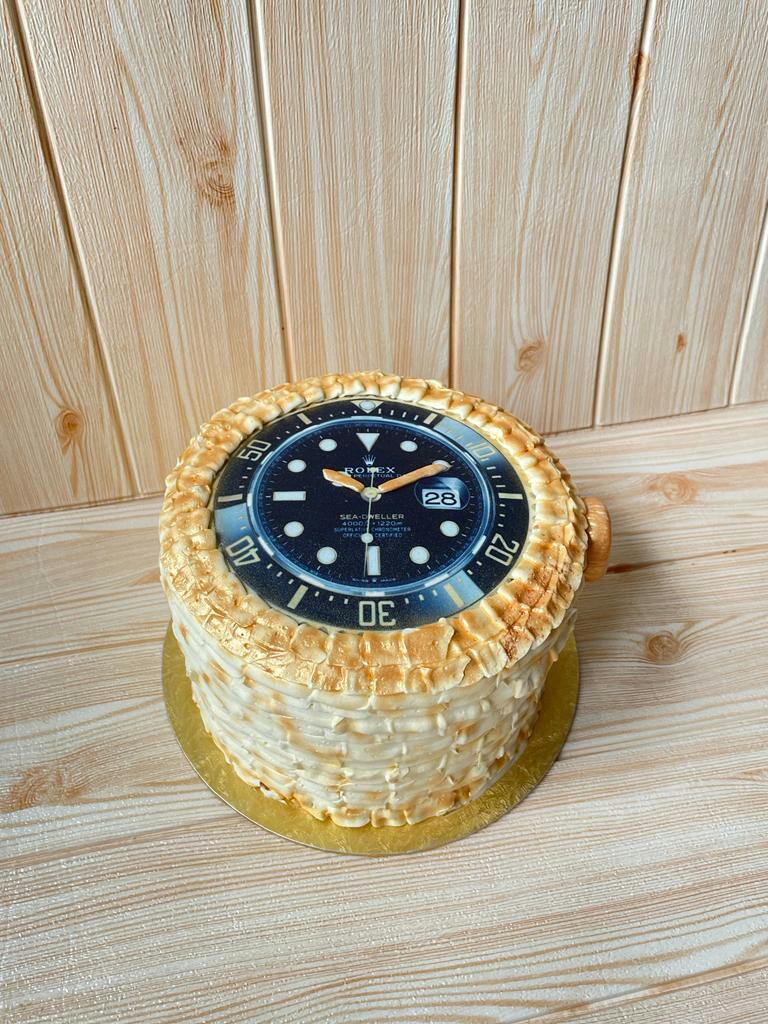 Rolex theme cake, Food Drinks, Homemade Bakes on Carousell