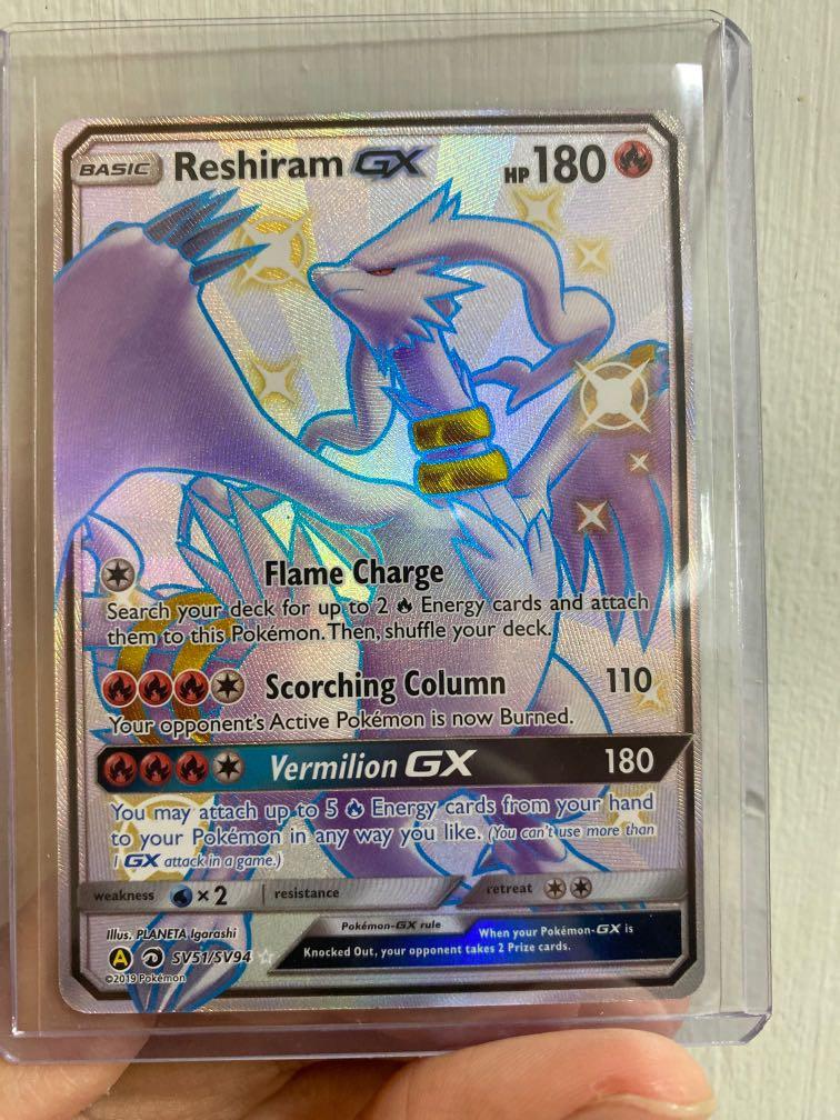 Pokémon - Reshiram GX FA - Hidden Fates SV51/SV94 Graded Card - Pokémon