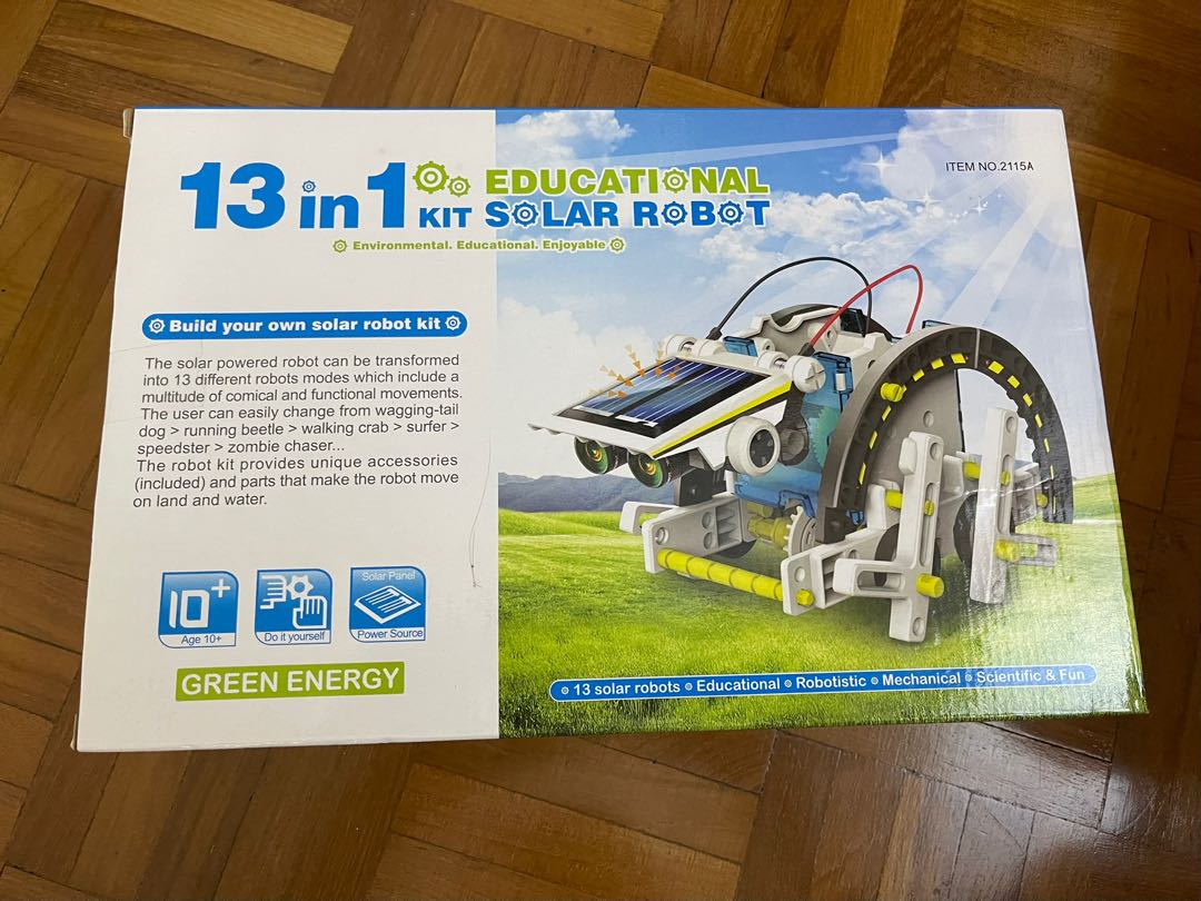 Solar Robot Kit, Hobbies & Toys, Toys & Games on Carousell