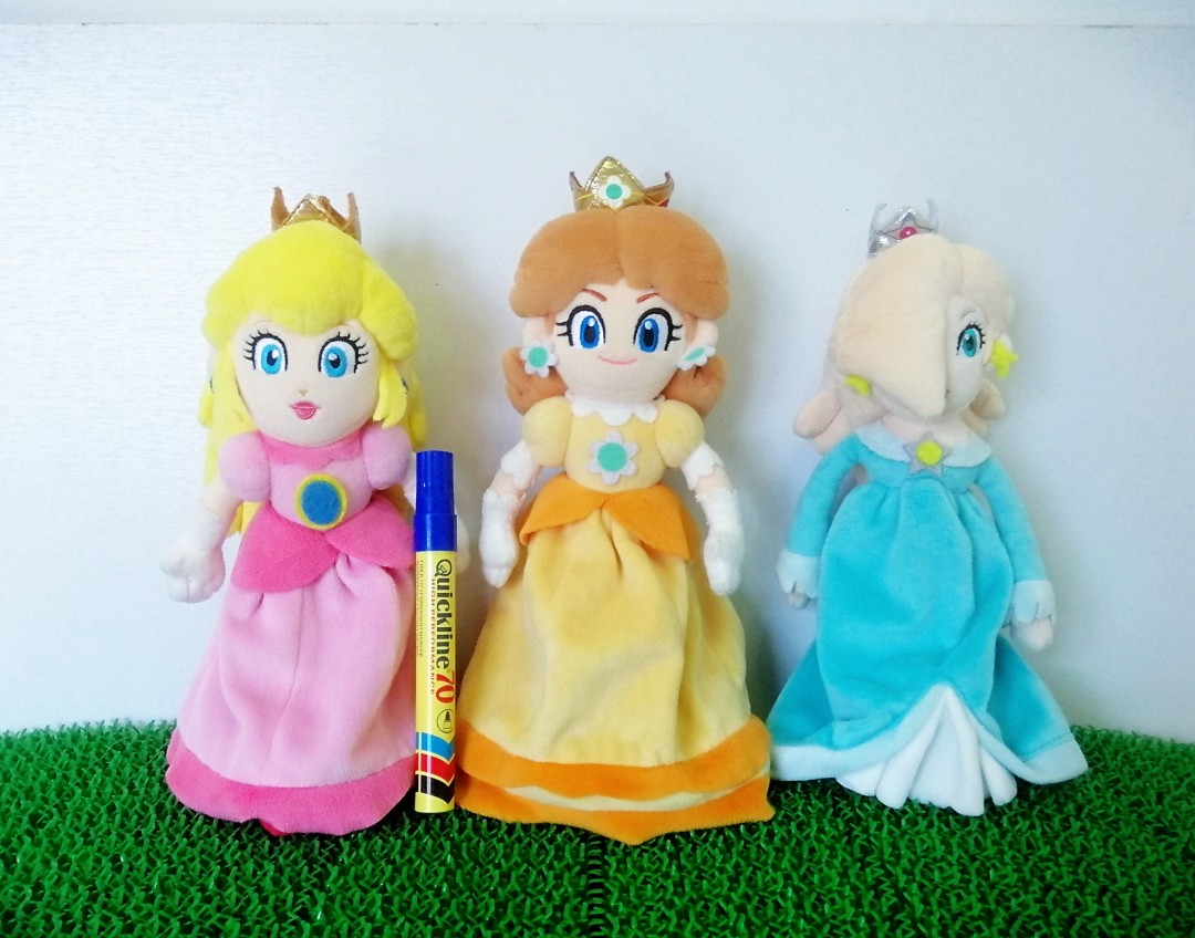 Super Mario Princess Plushies Combo Princess Peach Princess Daisy