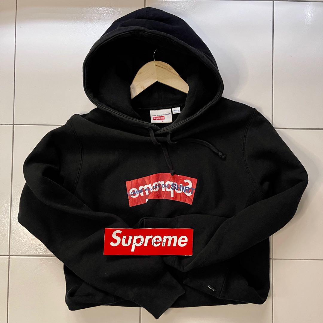 Supreme black deals hoodie price