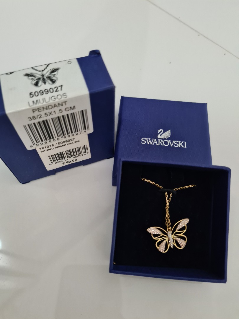 Swarovski butterfly necklace on sale price