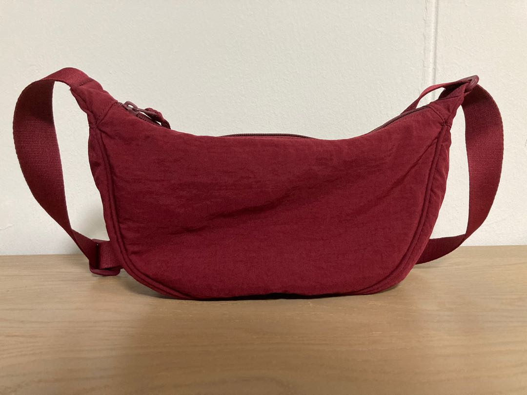 Red round handbag online