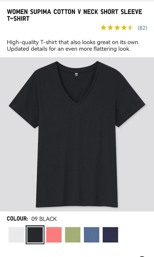 uniqlo supima cotton t shirt v neck