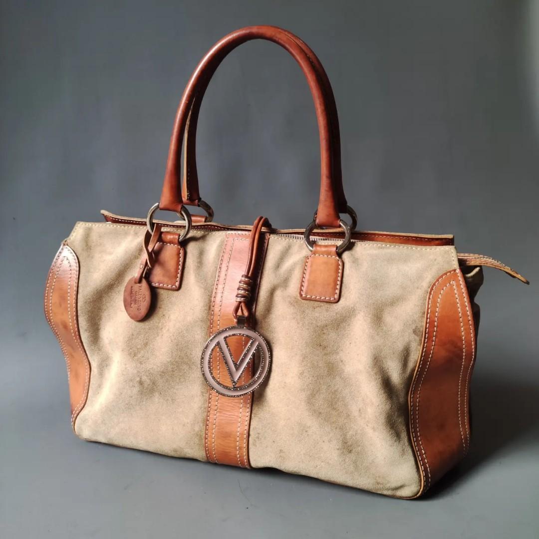 Vintage valentino garavani suede mix letaher hand bag