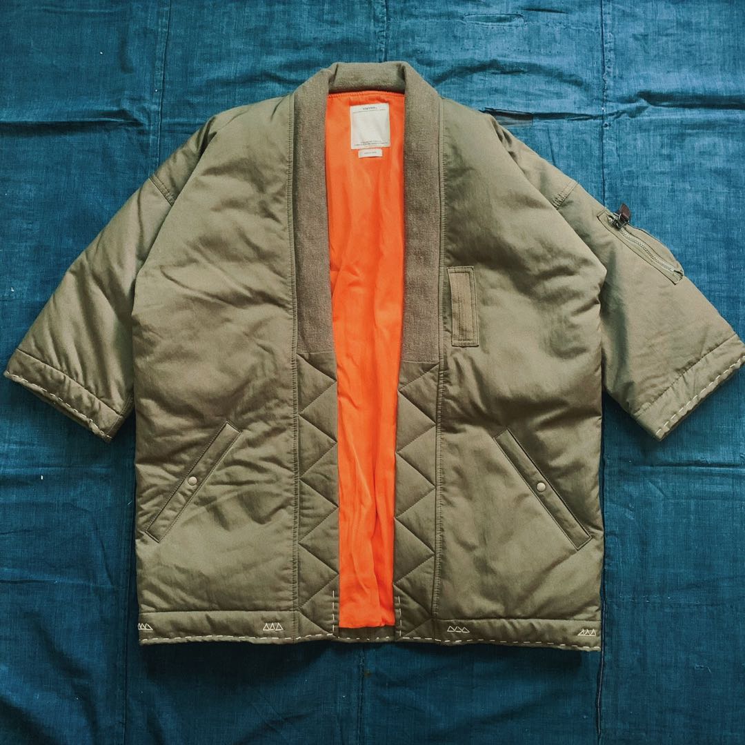 Visvim sanjuro kimono down jacket Men s Fashion Coats Jackets