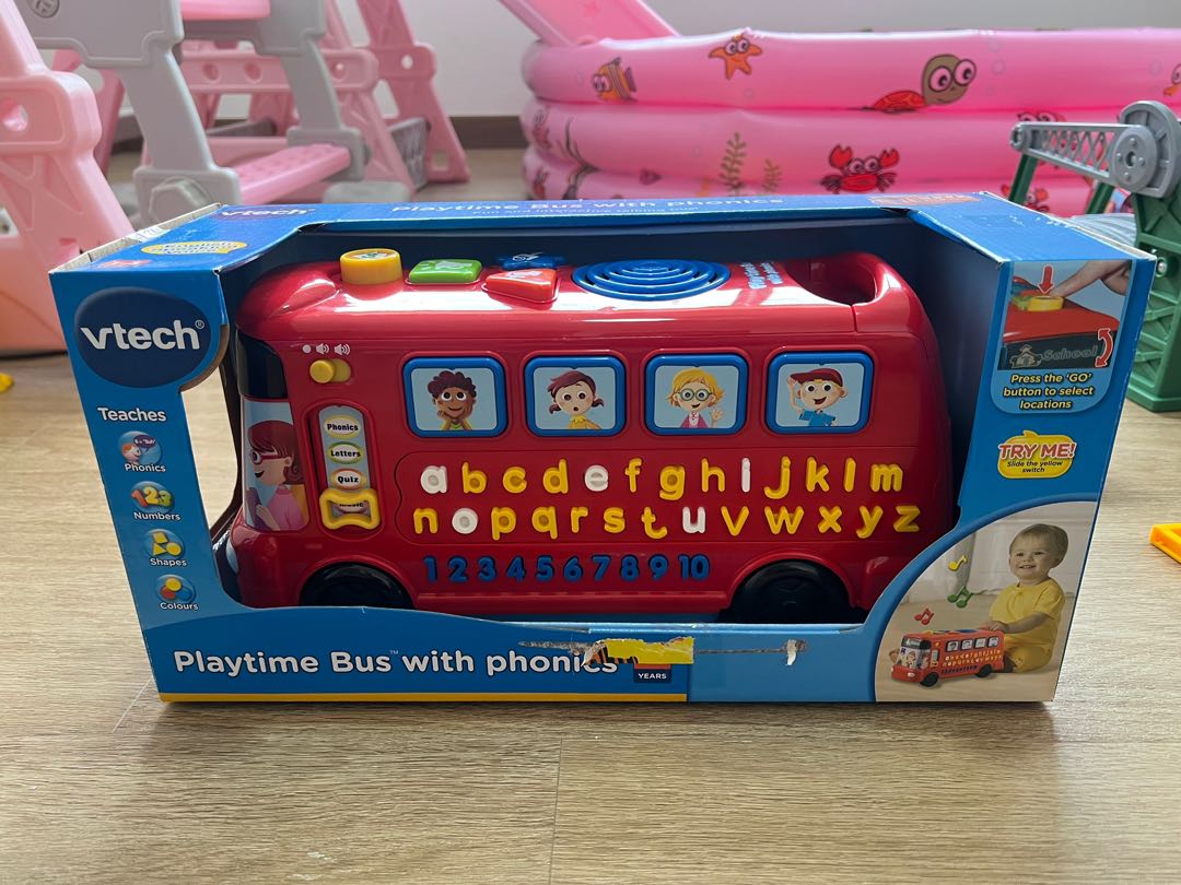 Vtech playtime bus with phonics Babies Kids Infant Playtime on