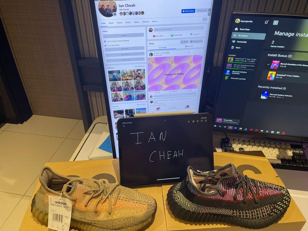 Yeezy 350 Sand Taupe and Yechiel
