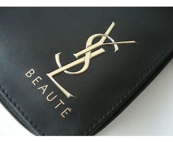 Yves Saint Laurent YSL Black Makeup Trousse Bag Small ♡BRAND NEW♡