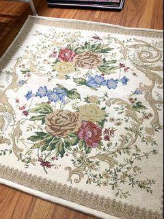 100x100 cm classic rose square carpet