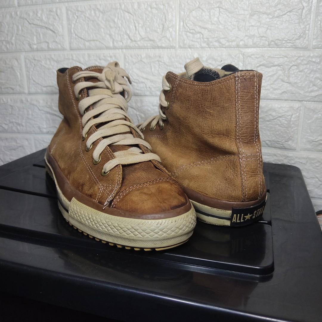 11uk Converse Ct All Star Cognac Brown Leather Boot Men s