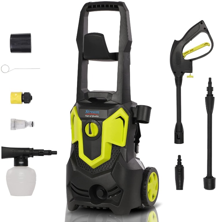 1500W 120Bar 420L/H Pressure Washer, Electric Portable Pressure washer