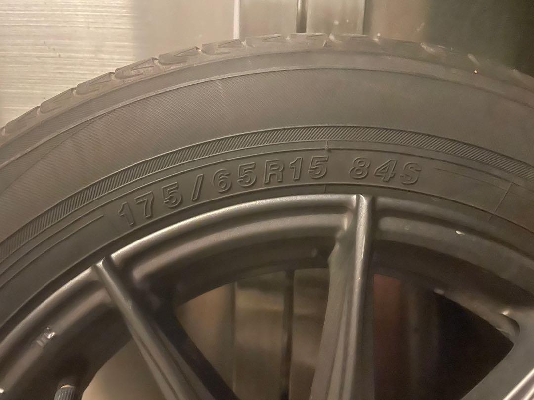 175/65R15 4條呔+軨, 汽車配件, 車軚- Carousell
