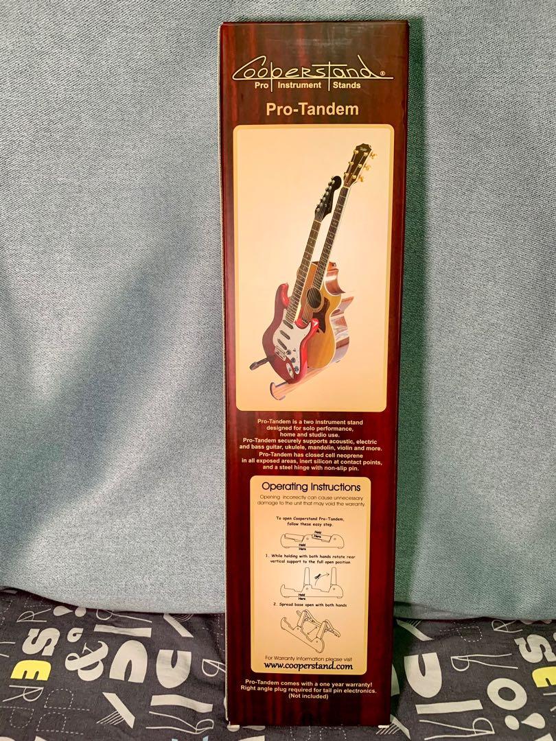 全新!] Cooperstand Pro-Tandem 摺疊結他架Guitar Stand, 興趣及遊戲