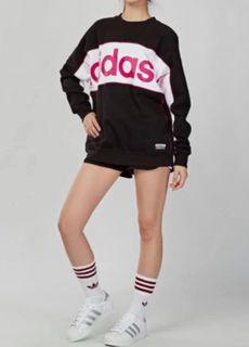 Adidas 大學t  微刷毛