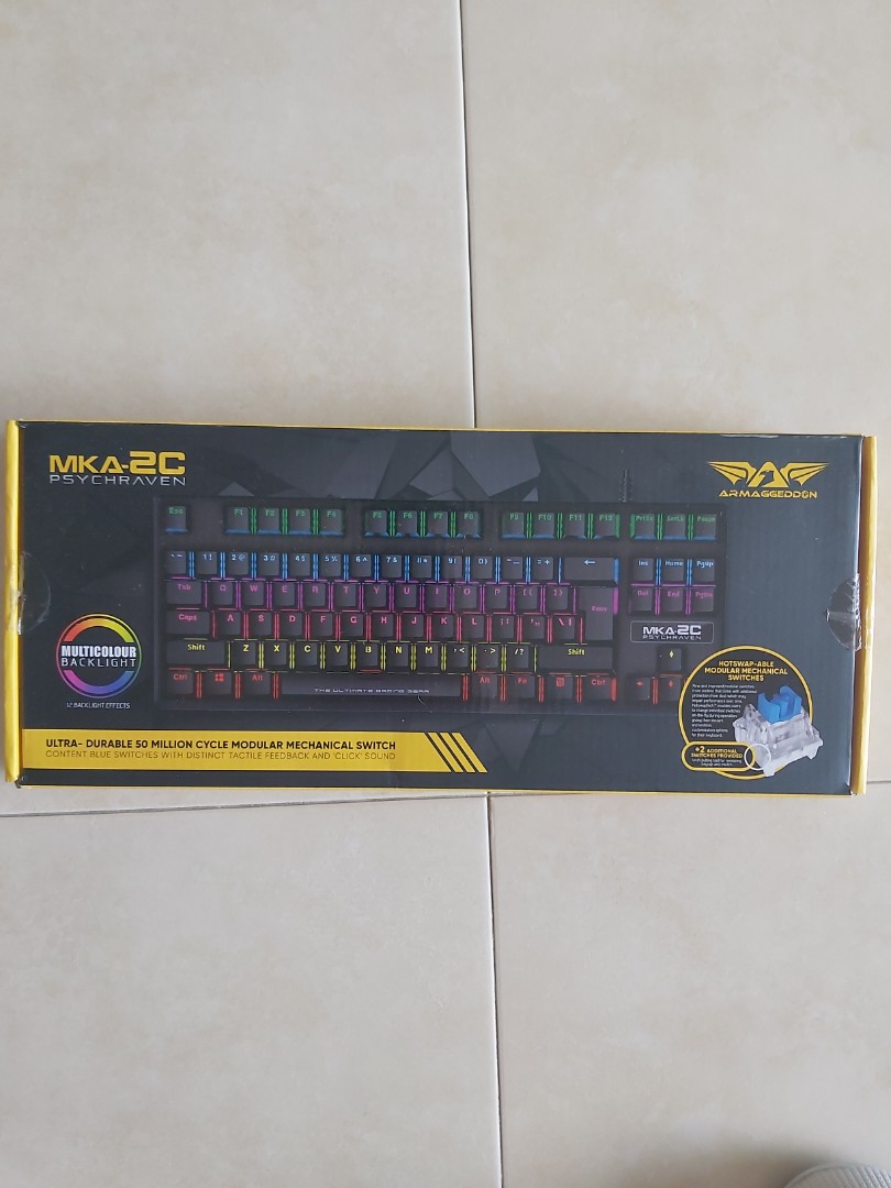 Armaggeddon MKA-2C mechanical keyboard, Computers & Tech, Parts ...