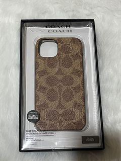 Authentic Coach Leather Case for Iphone 13