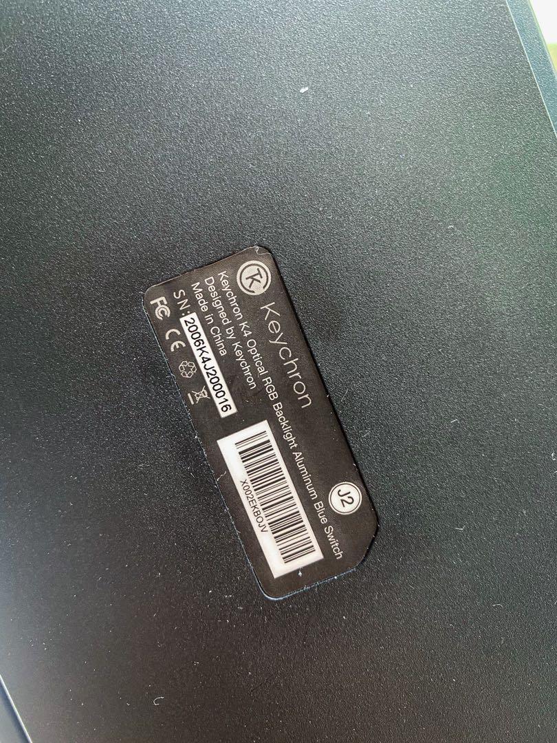 Authentic Keychron K4 Mechanical Keyboard and Palm Wrist Rest Bundle