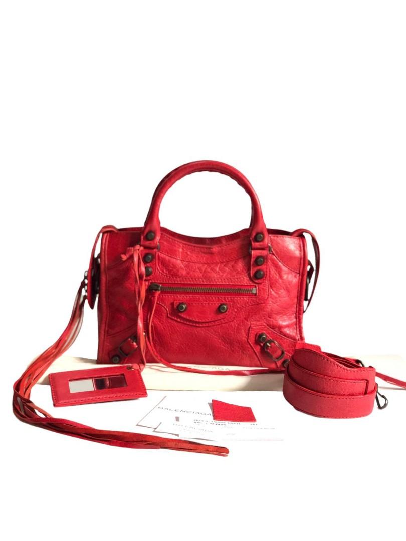 Balenciaga classic new arrivals mini city red