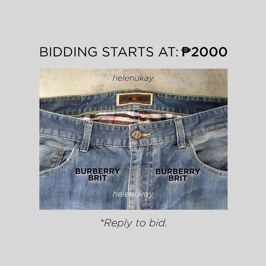 BIDDING] Burberry Brit Denim Jeans, Men 