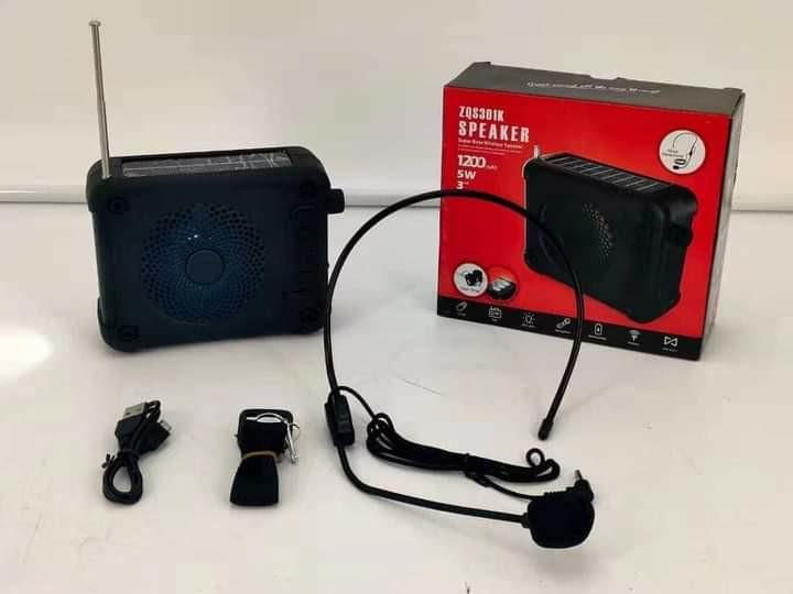 Bluetooth speaker with Lapill microphone ‼️ (Category: Microphones) located in Manila. Submitted by minidivisoria (Listing ID 1155466945, Image 1). Description: Reseller-380 Ph Only ‼️✅ New Stock ‼️✅ Code - ZQS-302K ‼️✅ Bluetooth speaker with Lapill microphone ‼️✅ Solar☀️‼️✅ Flashlight 🔦‼️✅ FM-Radio‼️✅ 5watts speaker ‼️✅ 3inch only ‼️✅.