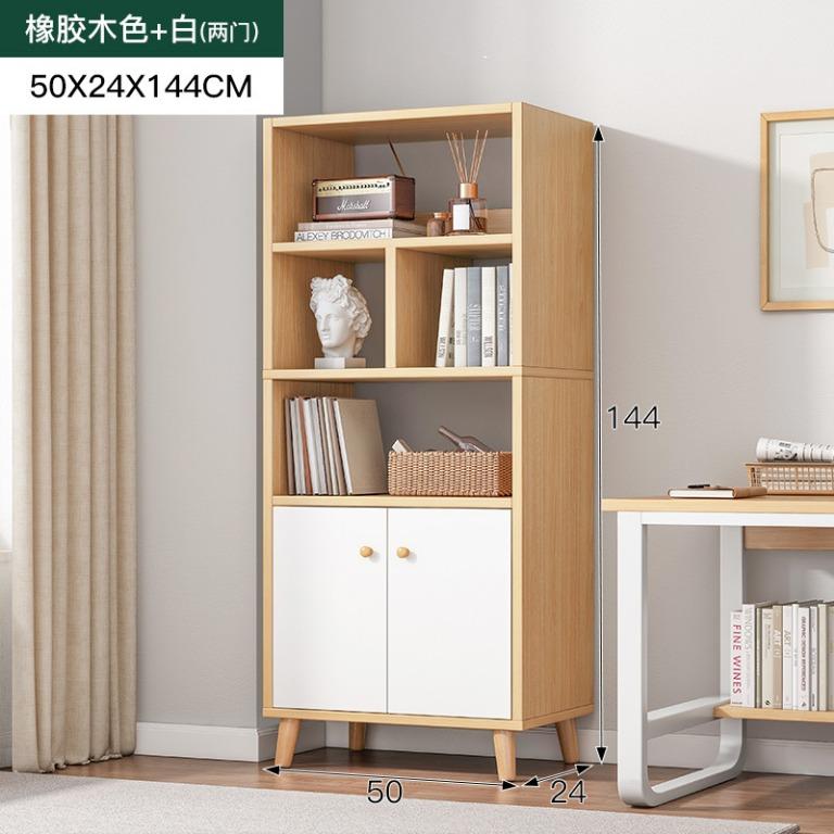 Bookcase White+Light wooden LKSDJ COD Book Shelf, Furniture & Home