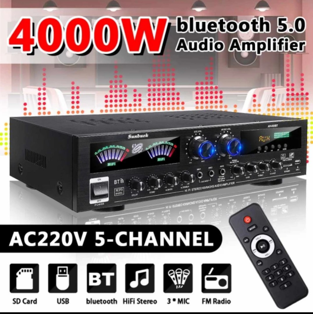 Brand New 4000 watts pmpo 5.0 channels Karaoke Amplifier for Sales