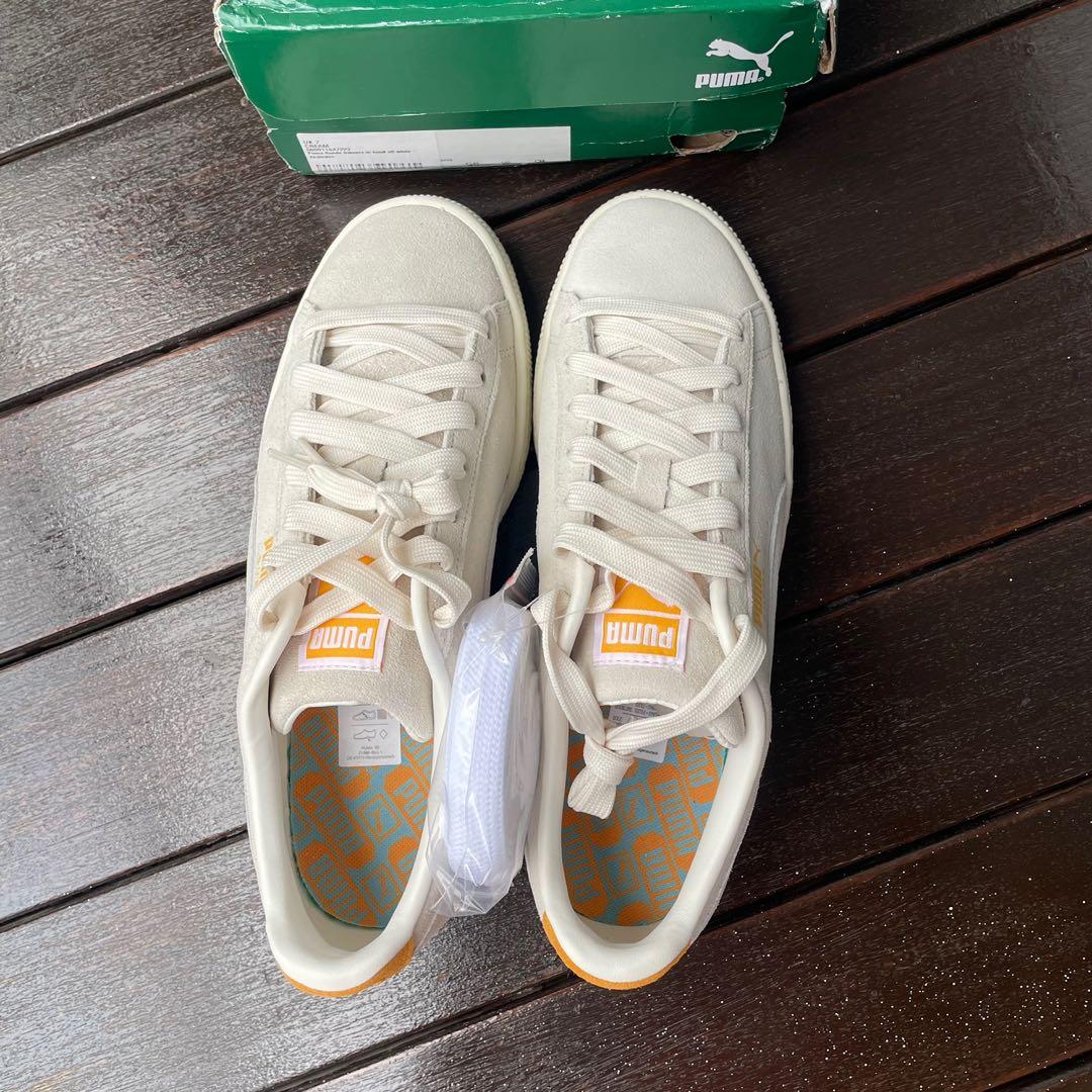 Brand new in box puma suede trainers tonal off white cream