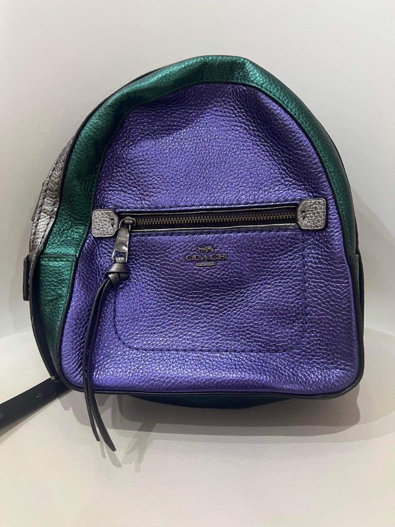 Coach metallic backpack shop