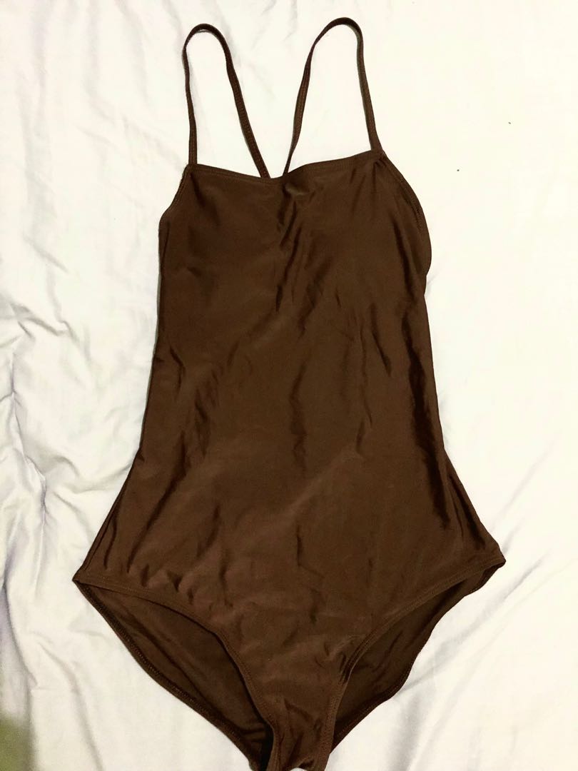 Brown One piece swimsuit from vida swimwear, Women's Fashion, Swimwear