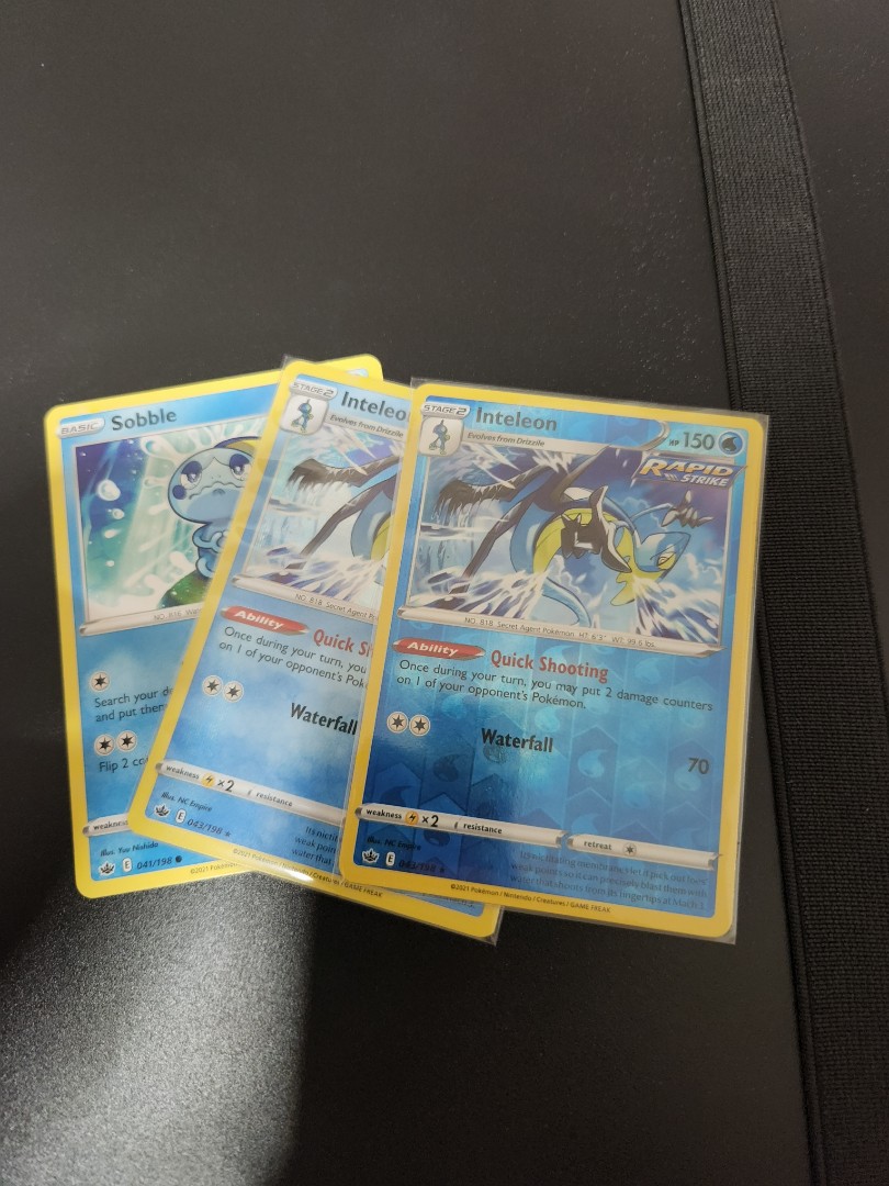 Bundle] Sobble inteleon, Hobbies Toys, Toys Games on Carousell