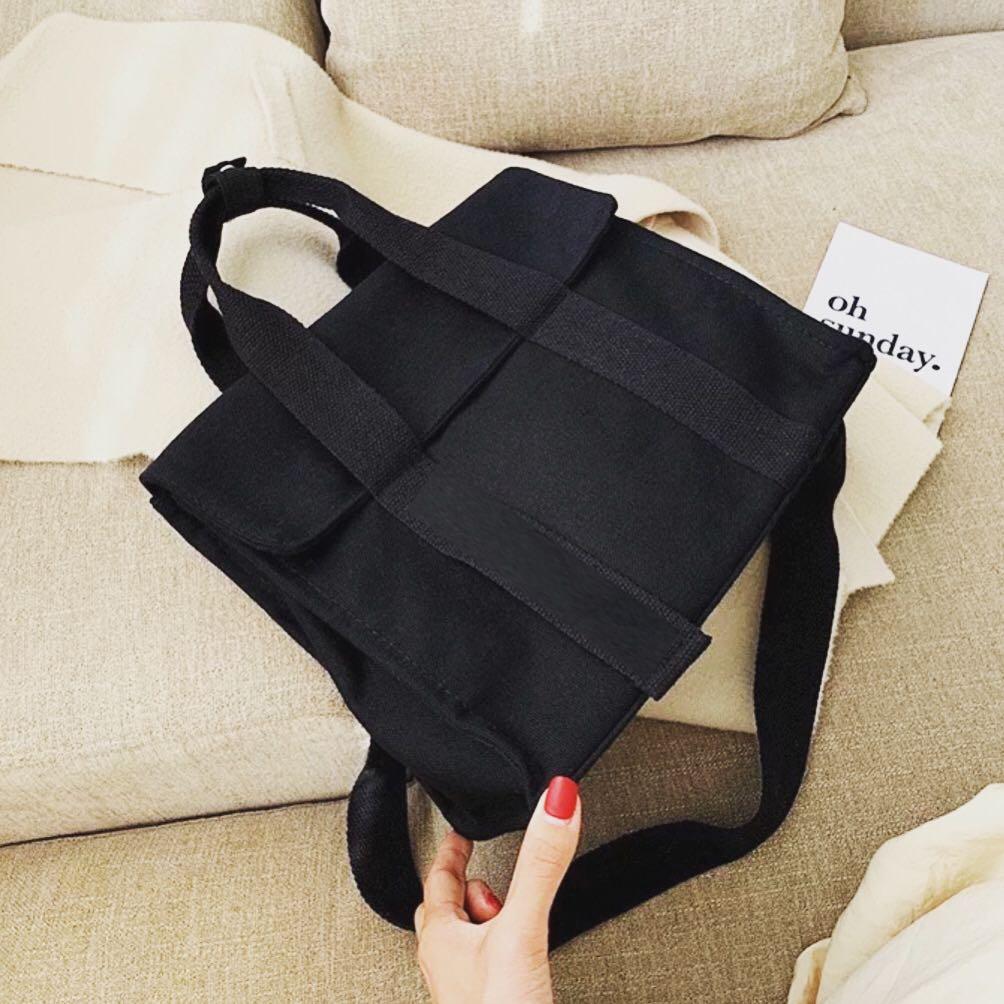 Canvas Crossbody Tote Bag Women s Fashion Bags Wallets Tote Bags on Carousell