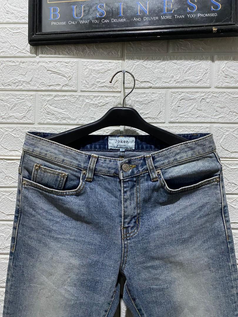 CELANA JEANS JOKER, Fesyen Pria, Pakaian , Bawahan di Carousell
