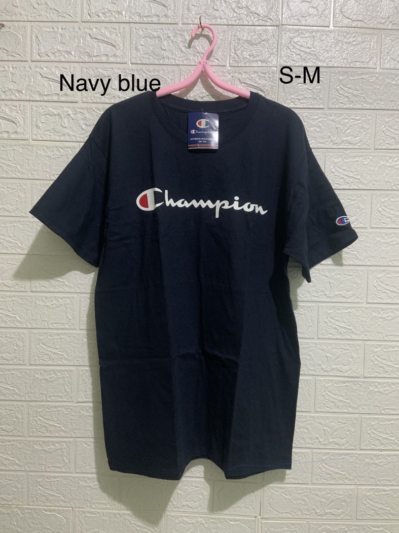 Champion navy 2024 blue shirt