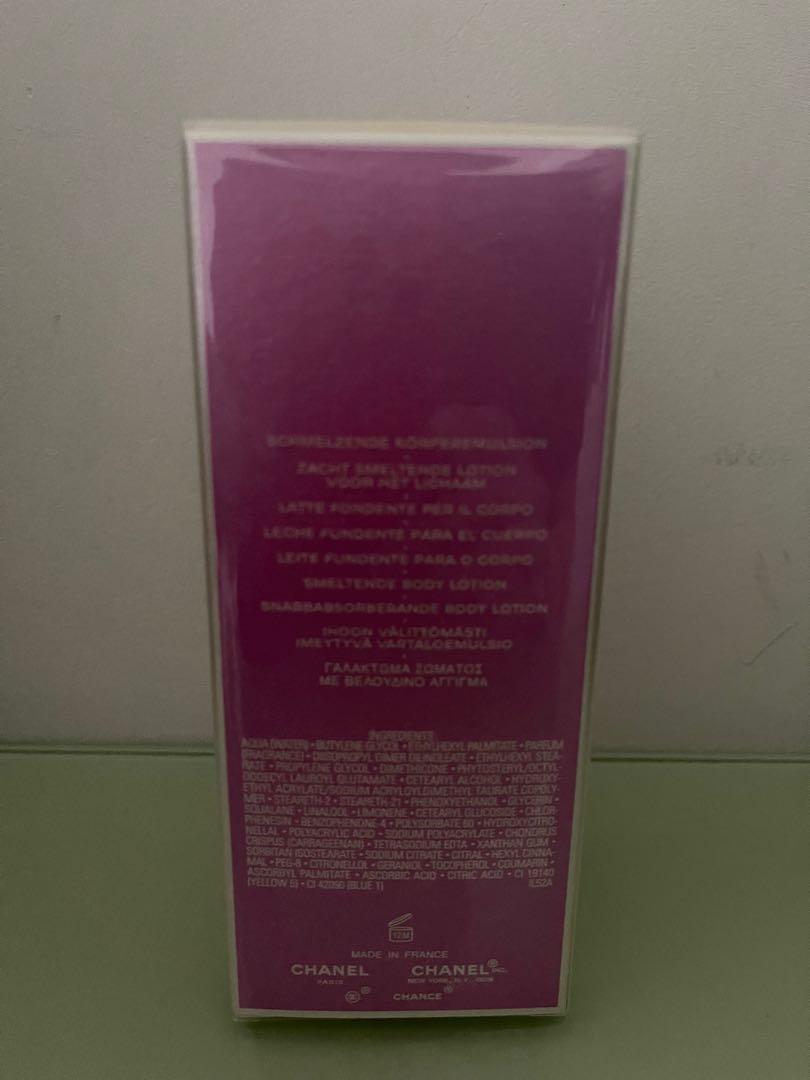 Chanel chance eau shop fraiche body moisture
