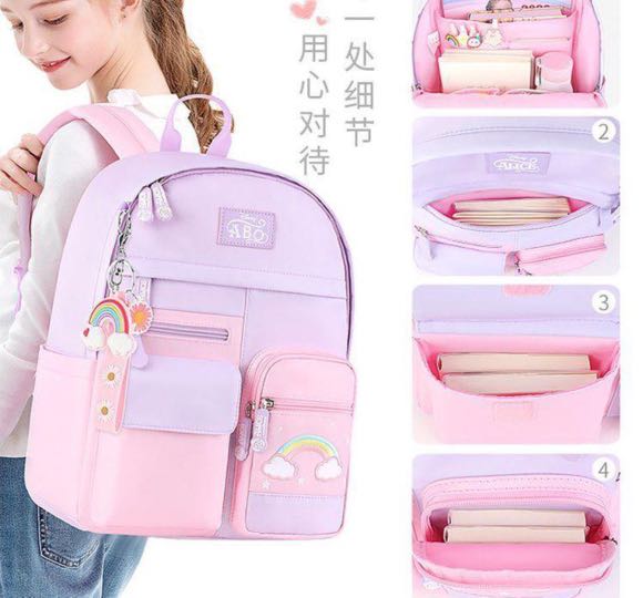 Children's Schoolbags Primary School Students Girls One Two Three Four ...