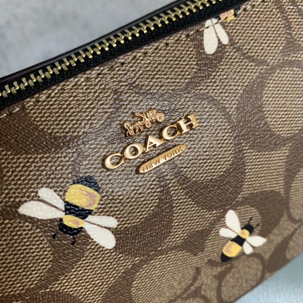 Coach Nolita 19 in Signature Canvas with Bee Print