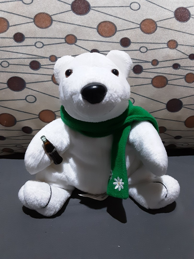 Coca cola polar bear with bottle, Hobbies & Toys, Memorabilia