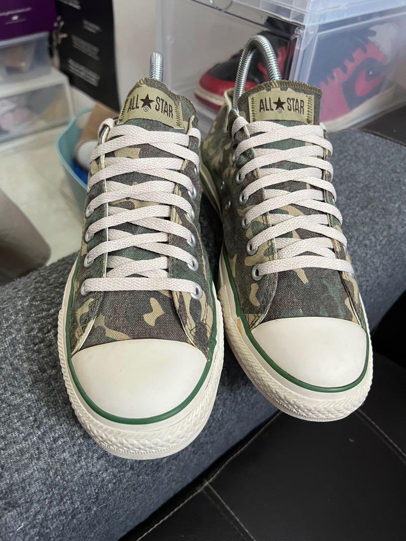 Converse all online star military green