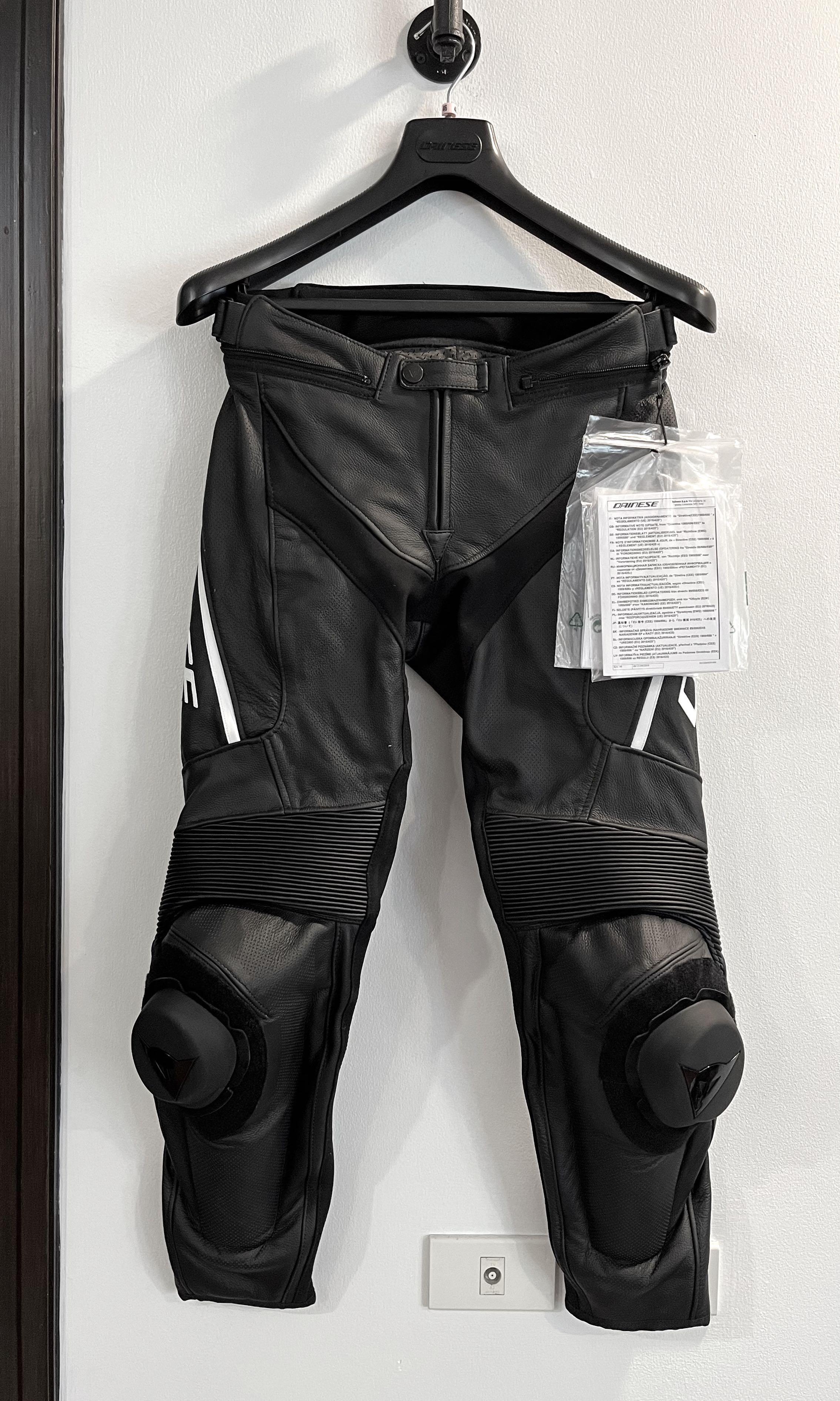 DAINESE Delta 3 Perforated Leather Motorcycle Pants BRAND NEW size