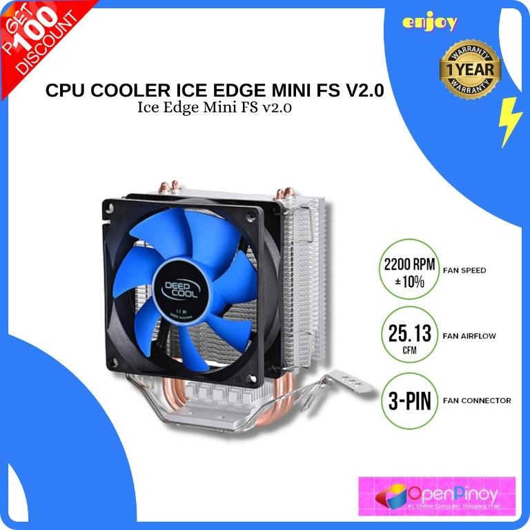 DeepCool ICE EDGE MINI FS V2.0 CPU Air Coolers, Computers & Tech, Parts ...