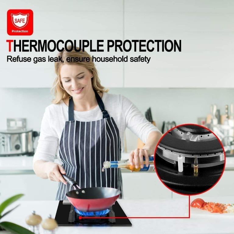 Gasland Chef GH30BF 30cm Builtin 2 Burners Gas Hob, Black Tempered