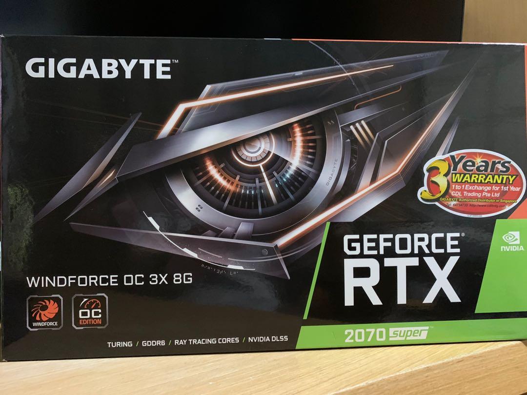 Gigabyte RTX 2070 Super Windforce OC 3X