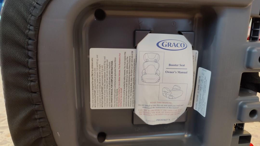 Graco booster seat Babies Kids Going Out Car Seats on Carousell