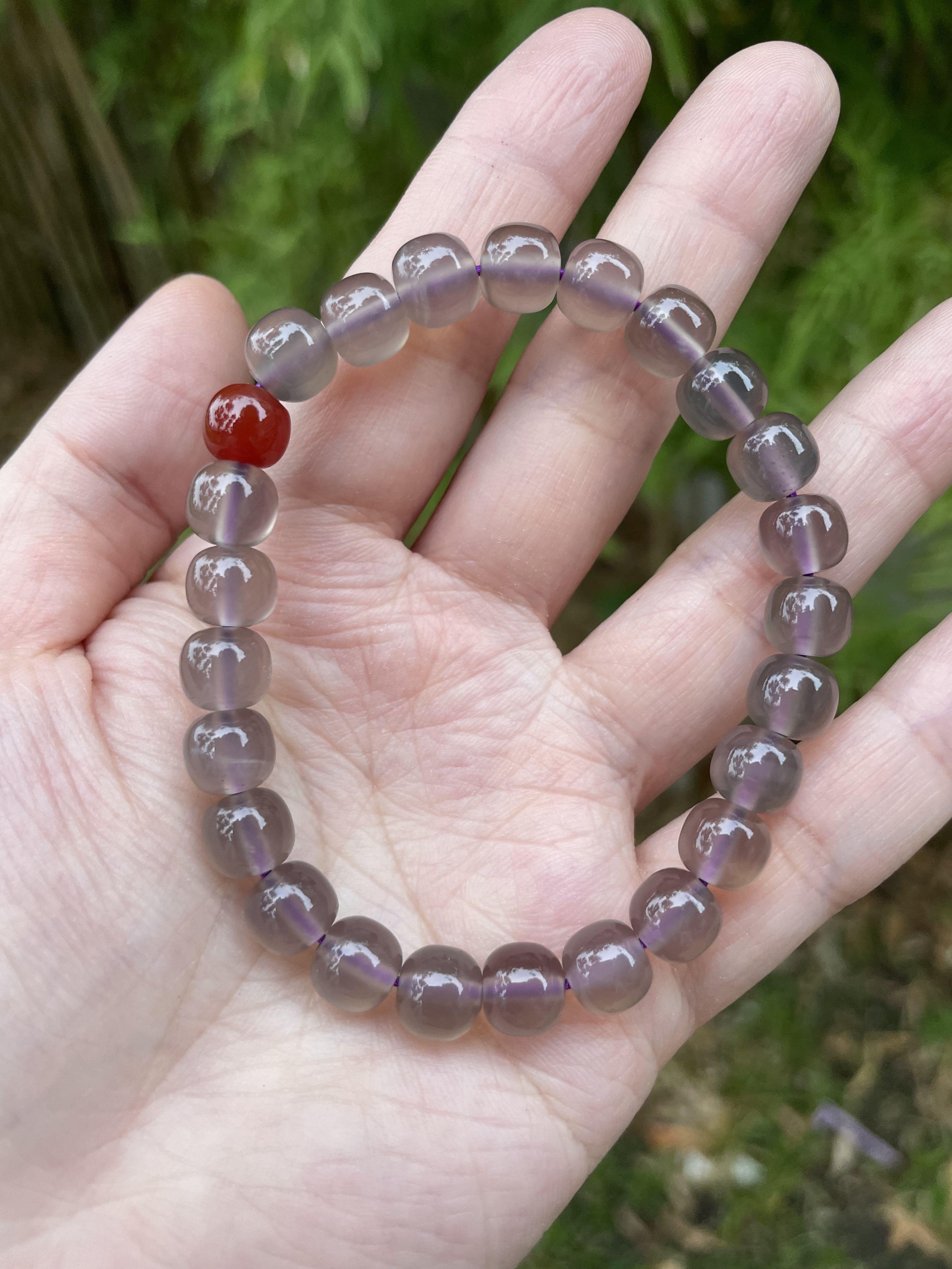 Grey agate new arrivals bracelet