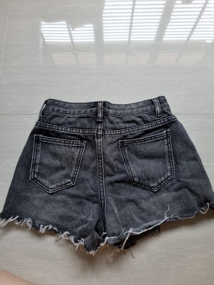 High waist denim shorts, Women's 